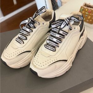 Dolce & Gabbana Cream and Black Sneakers